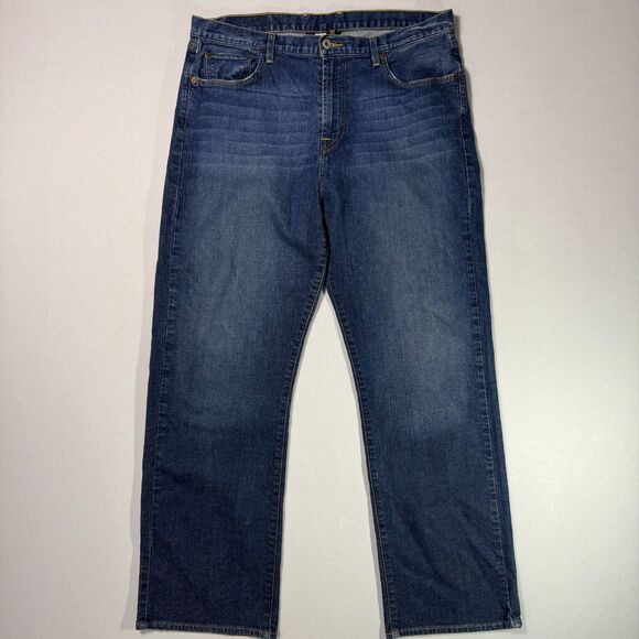 Lucky Brand Dungarees Jeans, Sz 36, Med Wash Distressed, Back Flap Pocket 2/$25 - Picture 2 of 16